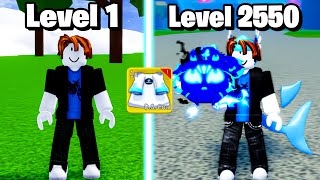 Blox Fruits Going From Level 1  2550 Noob to Pro For 100 Hours MOVIE [upl. by Anthe]