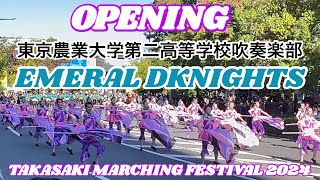 TAKASAKI MARCHING FESTIVAL 2024 OPENING 【EMERALD KNIGHTS】 [upl. by Sukcirdor]