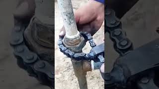 Water pipe straight joint disassembly process [upl. by Fogg]