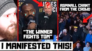 UFC 309 Press Conference Reaction CROWD CHANTS FOR ASPINALL Dana BETRAYS Jon Jones [upl. by Abekam]