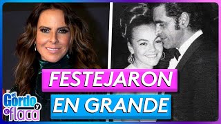 Kate del Castillo acompañó a sus padres en su aniversario 55  El Gordo Y La Flaca [upl. by Yeltnerb]