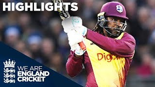 Huge Hitting From Gayle And Hales In Durham  England v West Indies IT20 2017  Highlights [upl. by Norry]