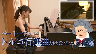 【ピアノ】トルコ行進曲 ルビンシュタイン編ベートーヴェン [upl. by Koffler378]