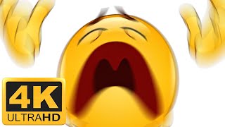 Screaming Emoji Painfully Disintegrates 4K 60fps REMATERED EDITION [upl. by Mcfarland]