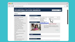 Using the Occupational Outlook Handbook for Your Career Search [upl. by Felicia]