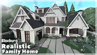 BLOXBURG Realistic 2Story Family Home Speedbuild  Roblox House Build [upl. by Webber152]