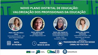 NOVO PLANO DISTRITAL DE EDUCAÇÃO VALORIZAÇÃO DOS PROFISSIONAIS DA EDUCAÇÃO [upl. by Nonnah]