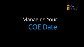 Rules Reminder – Managing Your COE Date [upl. by Downall]