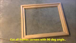 DIY Creating Your Own Floating Frame For Canvas [upl. by Aneez]