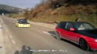 GOLF III VR6 2 8 VS OPEL ASTRA GSI 2 0 [upl. by Halda]