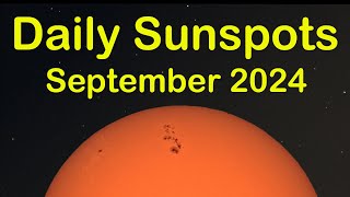 Daily Sunspot Time lapse  September 2024 [upl. by Hosea180]