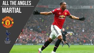 Anthony Martial v Tottenham Goal  All The Angles  Manchester United [upl. by Ayna498]