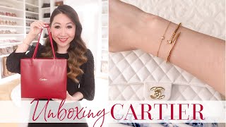 Cartier Double Unboxing  Diamants Légers  Juste Un Clou Bracelet Review [upl. by Enriqueta442]