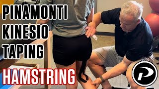 How to Kinesio Tape for a Hamstring Strain [upl. by Amikay584]