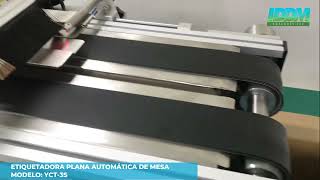 ETIQUETADORA PLANA AUTOMÁTICA DE MESA [upl. by Justus]