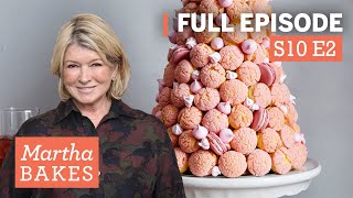 Martha Stewarts Impressive Croquembouche  Martha Bakes S10E2 quotPerfect Pate a Chouxquot [upl. by Odnalro]