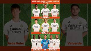 Real Sociedad vs Real Madrid Lineups realmadrid laliga mbappe [upl. by Hilde]