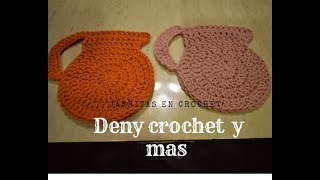 Como Hacer Jarrita en crochet para agarrar las cosas calientes [upl. by Eiknarf]