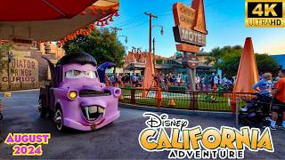 Disney California Adventure Walkthrough Opening day of Halloween Season DCA 2024 4K [upl. by Hullda]