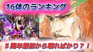 【ロマサガR S】16体のランキング ジュエルをぶっ放したいのはどのガチャのどのスタイル？ [upl. by Cly]