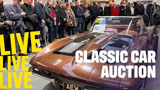 LIVE CLASSIC CAR AUCTION Day Two of Anglia Car Auctions January 2024 sale [upl. by Herby]