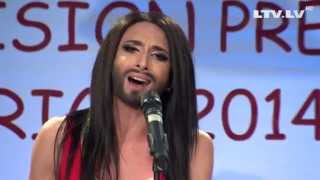 Conchita Wurst  Rise Like a Phoenix LIVE in Riga [upl. by Yusuk]