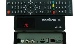 Zgemma H11S Enigma2 4K Linux Uydu Alıcısı Kutu Menü Açılışı [upl. by Arahas]