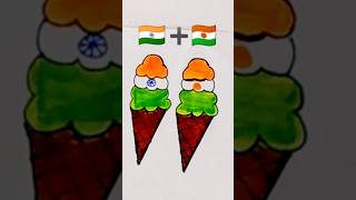 🇮🇳 india flag 🇳🇪 Niger flag drawing india short shorts art trending ytshorts viralvideo [upl. by Luhe]