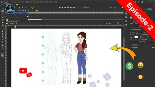 Episode 2  Color Fill In Adobe Animate  Beginner to Advanced Series  2D Animation [upl. by Landahl]