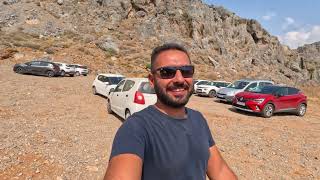 Kalypso Beach Crete Walking tour 4k drone shots Greece 2023 [upl. by Aicenek]