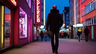 Europes Largest Red Light District  Evening Walk Through Hamburgs Reeperbahn [upl. by Ahsias]