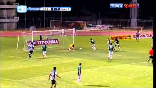 Levadiakos  PAOK 43 2242012 Highlights [upl. by Cleres]