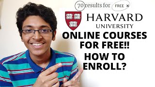 70 FREE Courses By Harvard University🔥🔥  How To Enroll  Available For Limited Time [upl. by Wendye]