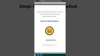 Expressionless Face Emoji microsoftword technologist17 [upl. by Aryaz]