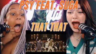 PSY  That That prod amp feat SUGA of BTS MV reaction [upl. by Dabney]