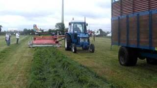 Silage harvesting at the Fingal vintage show 2010 [upl. by Zolly]