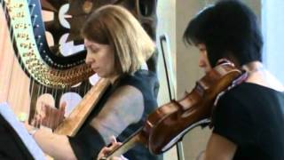 J Pachelbel Canone in re maggiore  violino e arpa [upl. by Ardnikat818]