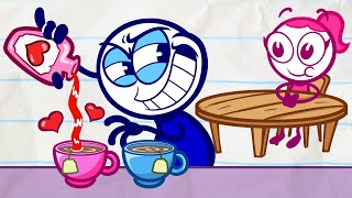 Pencilmates Favorite Pasta  Animated Cartoons Characters  Animated Short Films  Pencilmation [upl. by Cesaria788]