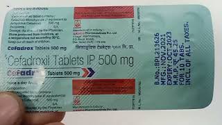 Cefadrox Tablets 500mg  Cefadroxil Tablets ip 500mg  Cefadrox Tablet Uses Side effects Hindi [upl. by Cathlene]