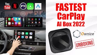 Fastest CarPlay AI Box 2022 ⚡ Ownice A3 ⚡ REVIEW [upl. by Knorring]