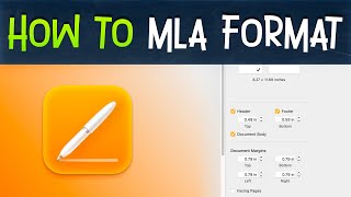 How to Setup MLA Formatting in Apple Pages [upl. by Htebazila]