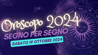 Scopri il Tuo Destino Astrale per il 19 Ottobre 2024 [upl. by Vange140]