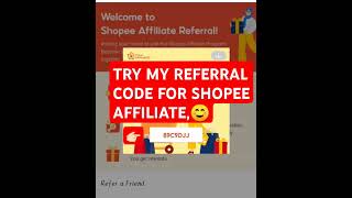 My referral code SHOPEE affiliate 😊trendingshorts affiliate shopee youtube everyone [upl. by Ahsinek587]