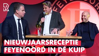 Klassieker tegen Ajax werpt zijn SCHADUW al vooruit tijdens NIEUWJAARSRECEPTIE bij FEYENOORD [upl. by Ardnekat]