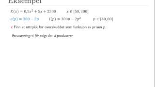 S2  43b  Optimal pris eksempel [upl. by Borg191]