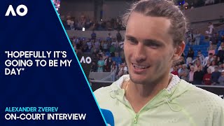 Alexander Zverev OnCourt Interview  Australian Open 2024 Fourth Round [upl. by Zuleika]