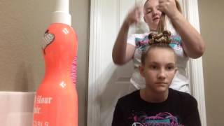 Overnight Cheer Hair Tutorial Vegas Hair Girl [upl. by Kaufmann]