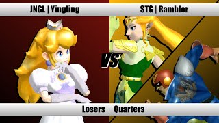 SBY Weekly 291  Yingling Peach Vs Rambler ZeldaC FalconJigglypuff  Melee Losers Quarters [upl. by Annaed]