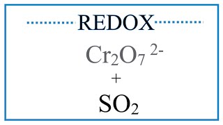 437f  Balance the halfreaction SO32−aq → SO42−aq in acidic solution [upl. by Enicul]