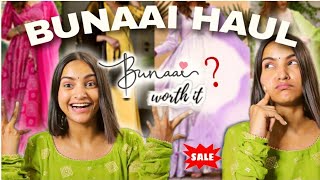 BUNAAI HAUL honest review  SAPNA RAI [upl. by Amhsirak280]